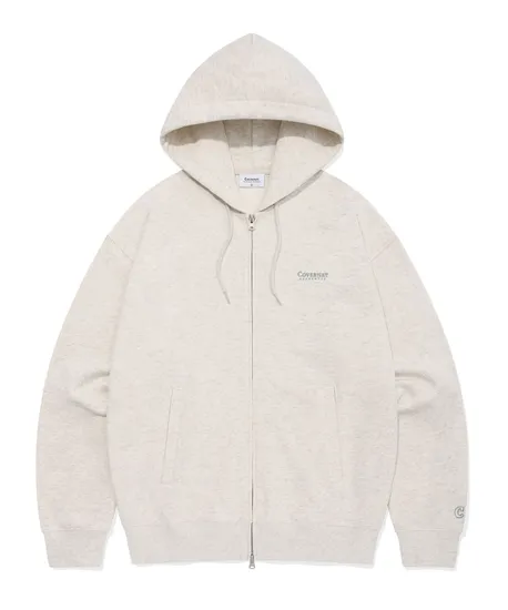 커버낫 스몰 어센틱 후디 집업 오트밀