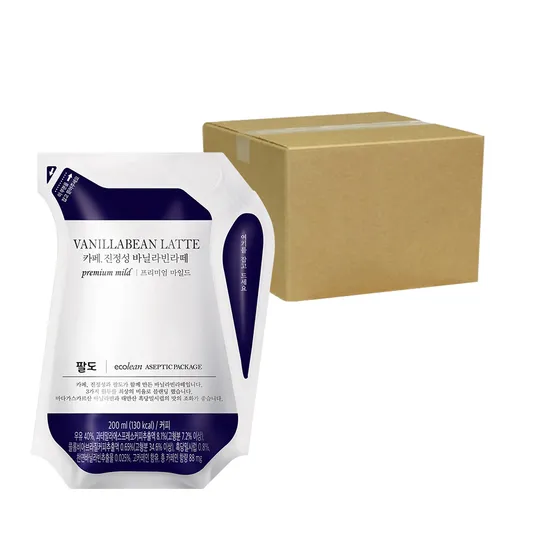 카페 진정성 바닐라빈 라떼 프리미엄 마일드 200ml 24팩
