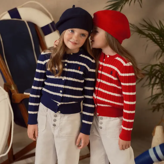 폴로 랄프로렌 키즈 가디건 볼캡 옥스퍼드셔츠