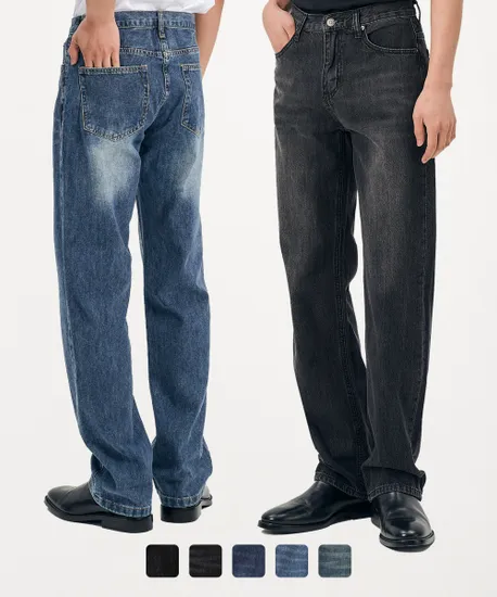 스트레이트 데님팬츠 2PACK