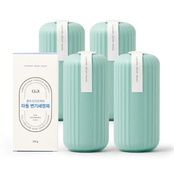 CLA 클라 대용량 자동 변기세정제 250g 4개