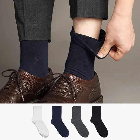 삭피엔스 무압박 밴드 남자 중목양말 8팩