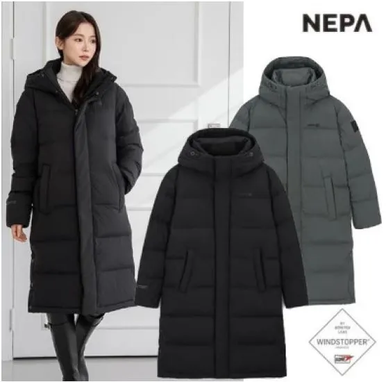 네파 업사이폰 윈드스토퍼 롱 구스다운