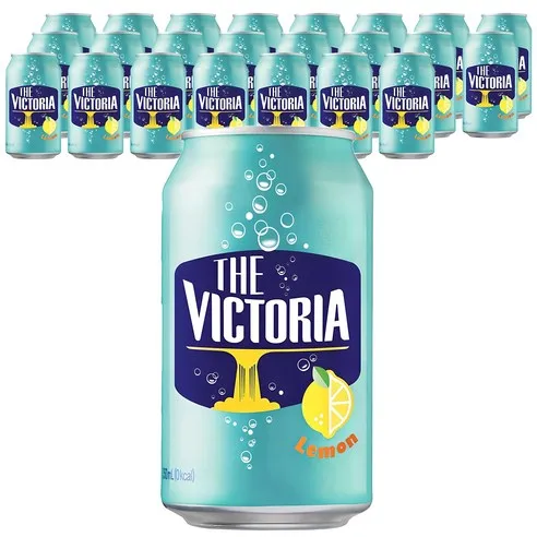 웅진빅토리아 레몬 탄산음료 캔 350ml 24개