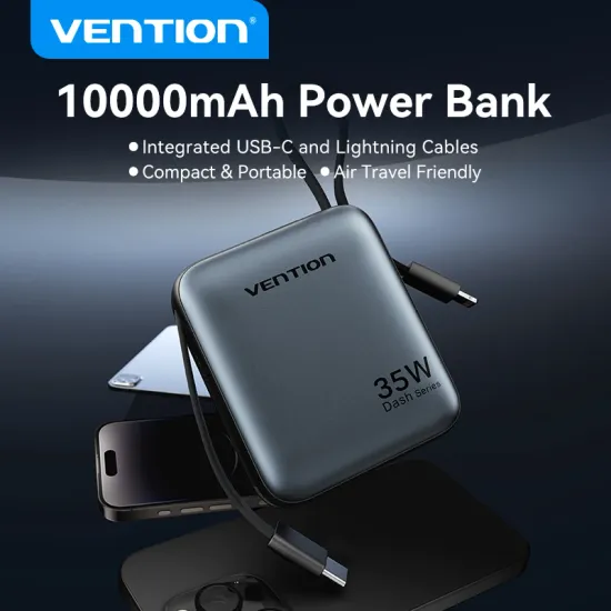 Vention 10000mAh PD 35W 보조배터리($12.87/무료)
