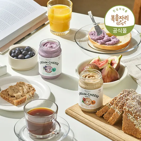 복음자리 식물성 무화과 크림치즈 190g 식물성 블루베리 크림치즈 190g 외 다양