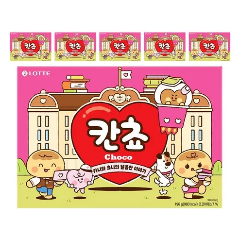 칸쵸 초코 196g 6개