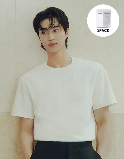 21수 면 100 반팔티 2팩