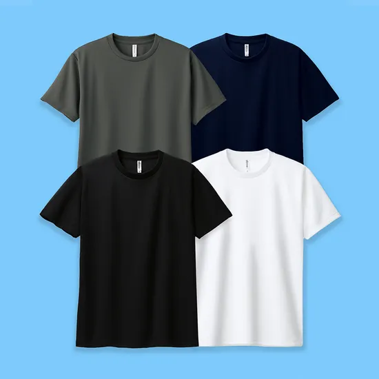 전투용 에어쿨링 드라이 무지 반팔티 4장