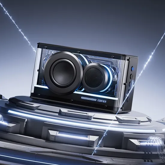 EDIFIER QD25 투명 블루투스 스피커