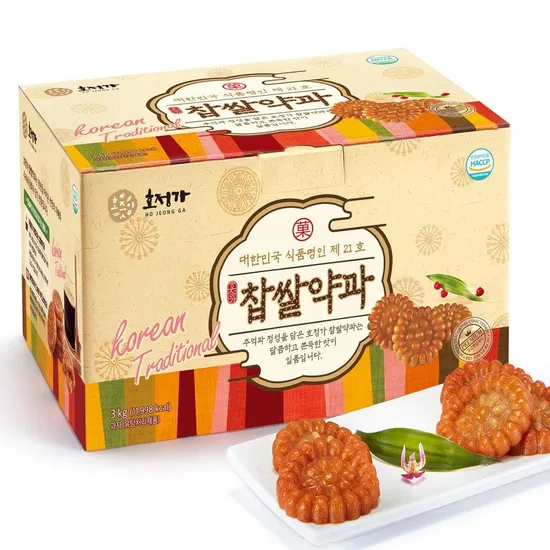 호정가 찹쌀약과세트 3kg (약 80입)
