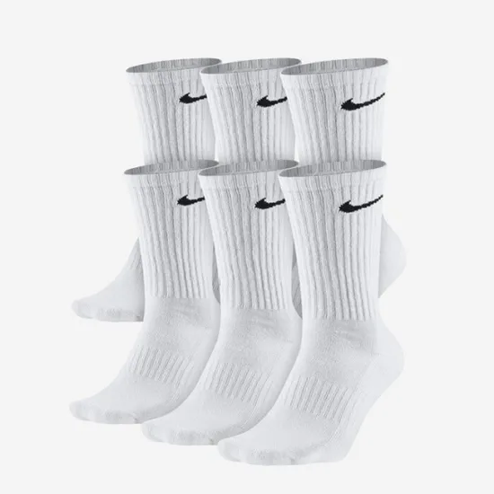 나이키 에브리데이 쿠션 크루삭스 화이트 M L 6개