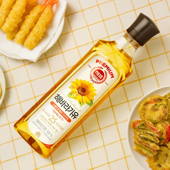 해표 해바라기유 500ml 3개