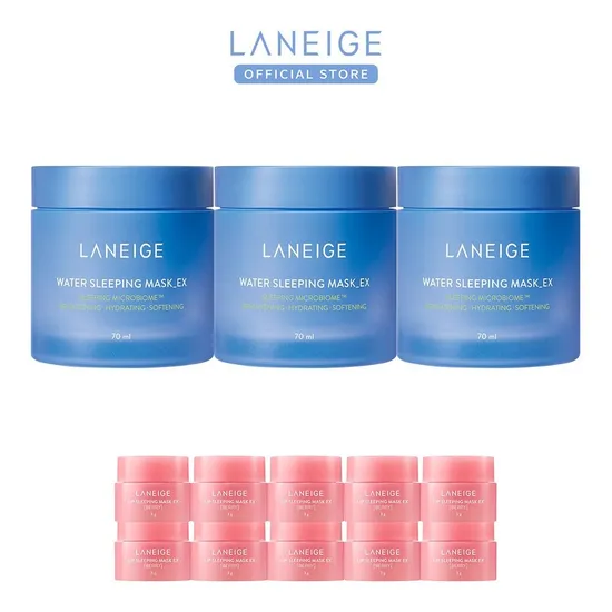 라네즈 워터 슬리핑 마스크 EX 70ml 3개 립슬마 3g 10개