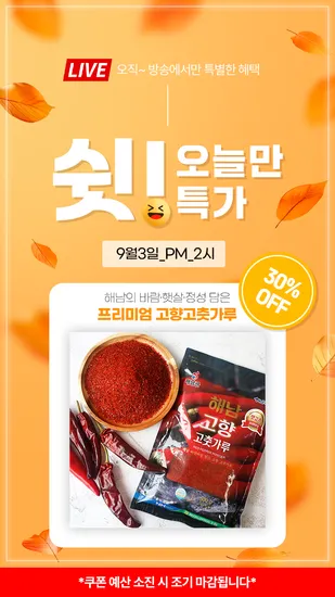 해남 고향 고춧가루 1kg