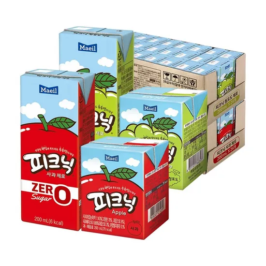 피크닉 제로 사과/청포도 48팩