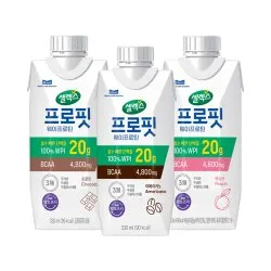 셀렉스 프로핏 WPI 드링크 3종 초콜릿 복숭아 아메리카노 330ml 24팩