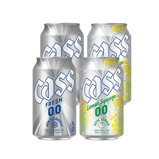 카스제로 355ml 2캔 레몬 330ml 2캔