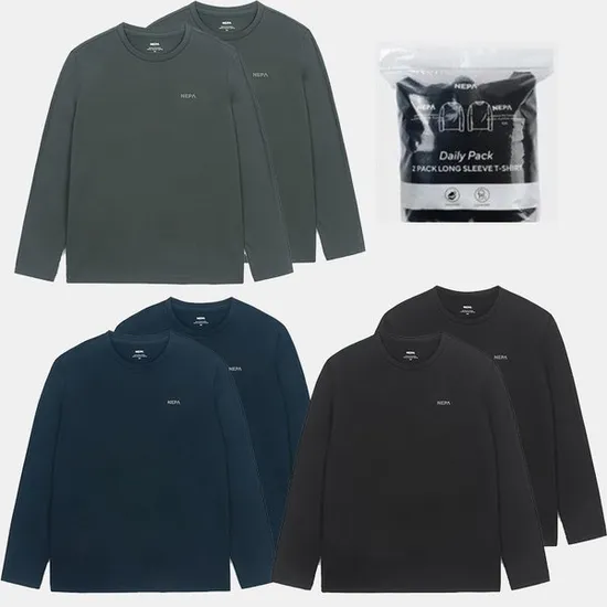 네파 기모 긴팔티셔츠 2장