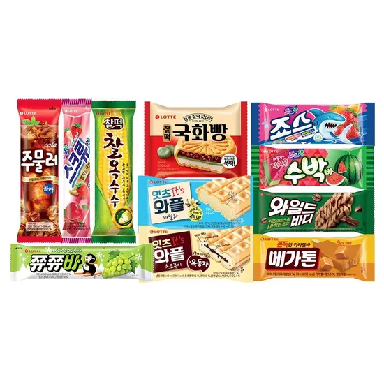롯데 아이스크림 40개 (샌드/바류 30개)