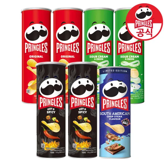 프링글스 110g/100g 7개