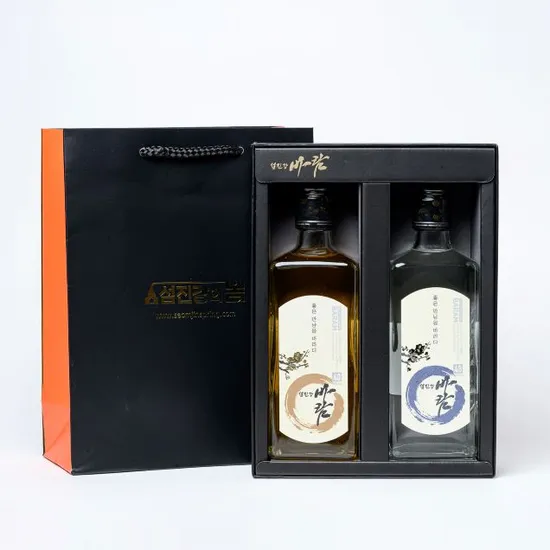 섬진강 바람 매실증류주 선물세트1 오크40 백자40 27,850