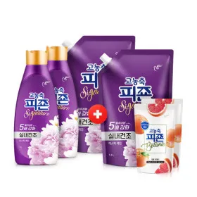 피죤 시그니처 고농축 섬유유연제 1L x 2개 + 1.6L + 1.6L + 보타닉 200mL x 2 실내건조