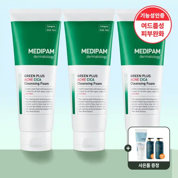 메디팜 진정 시카 클렌징폼 220ml 3개