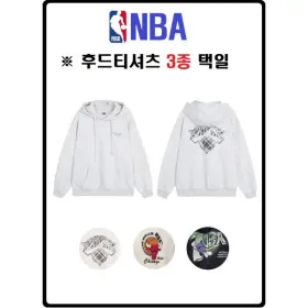 NBA 남녀공용 후드 티셔츠 2장