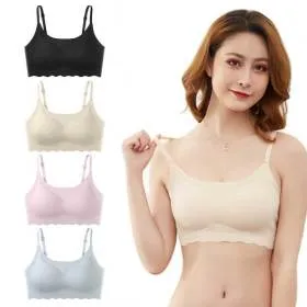 노와이어 심리스 브라탑 4장세트