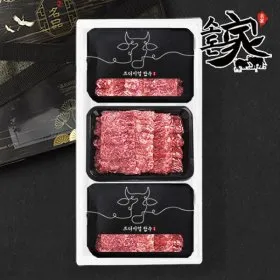 1++ 투뿔 한우 구이 모듬 선물세트 1.2kg 3팩