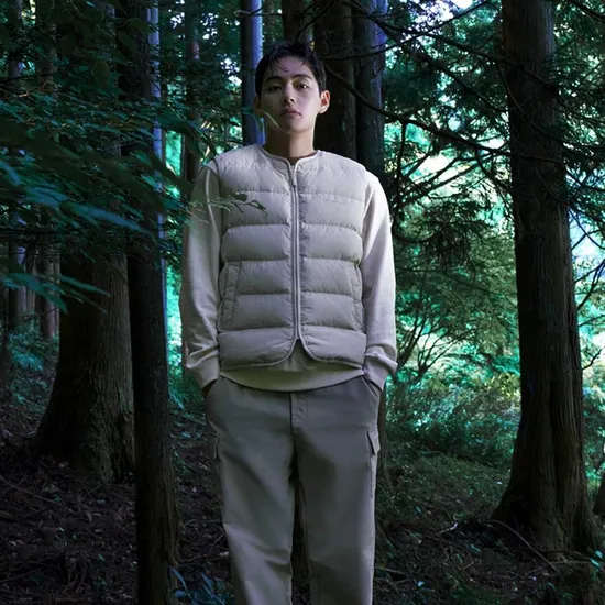 스노우피크 어패럴 클랜드 우븐 바람막이