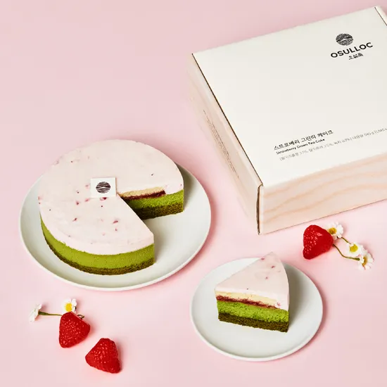 오설록 스트로베리 그린티 케이크
