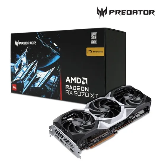 에이서 PREDATOR 라데온 RX 9070 XT BiFrost OC D6 16GB