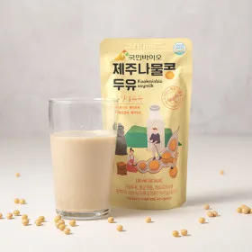 무가당 무첨가 제주나물콩두유 180ml 40팩 국산콩 100%