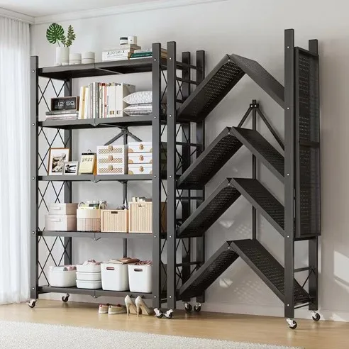 타이거 파빌리온 원터치 접이식 이동가능 철제 스탠드 선반