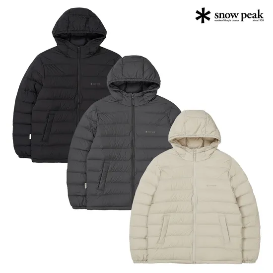 스노우피크 라이트 후드 경량 구스 다운 자켓