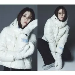 휠라 밀라노 구스 숏다운 자켓