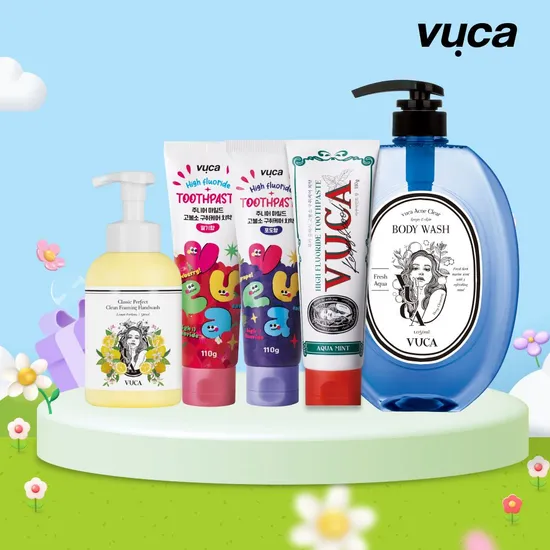 뷰카 고불소 구취케어치약 아쿠아민트 4+1개