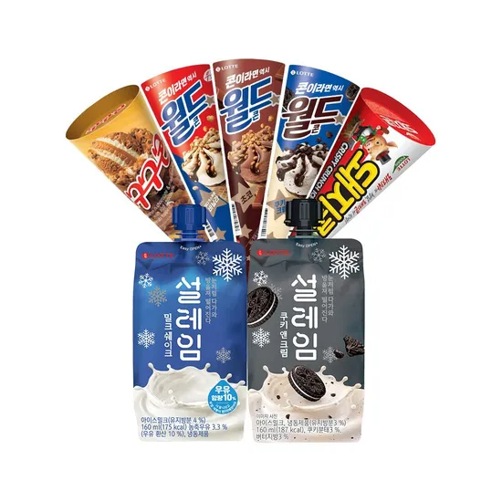 월드콘 설레임 구구콘 돼지콘 24개 골라담기