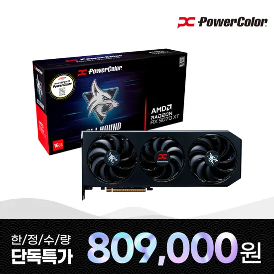 PowerColor 라데온 RX 9070 XT Hellhound D6 16GB