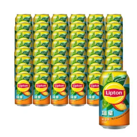 립톤 아이스티 복숭아맛 제로 355ml 48캔