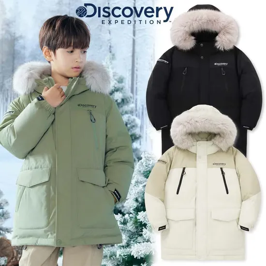 디스커버리키즈 그래비 다운 미드패딩