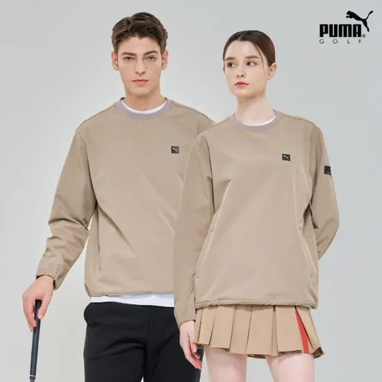 푸마 골프 우븐 기모 맨투맨