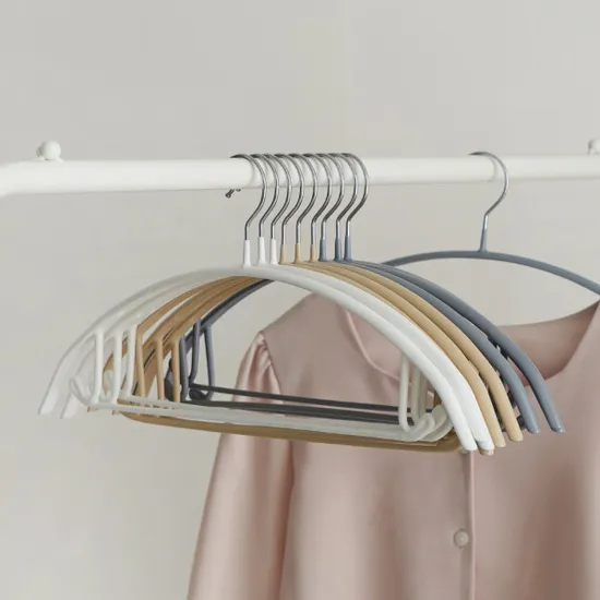 가쯔 PVC 스틸 어깨뿔방지 논슬립 옷걸이 30개