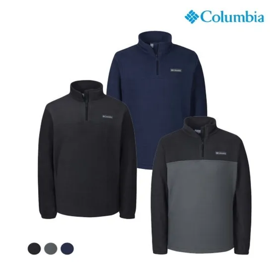 컬럼비아 풀오버 하프집업 플리스 티셔츠