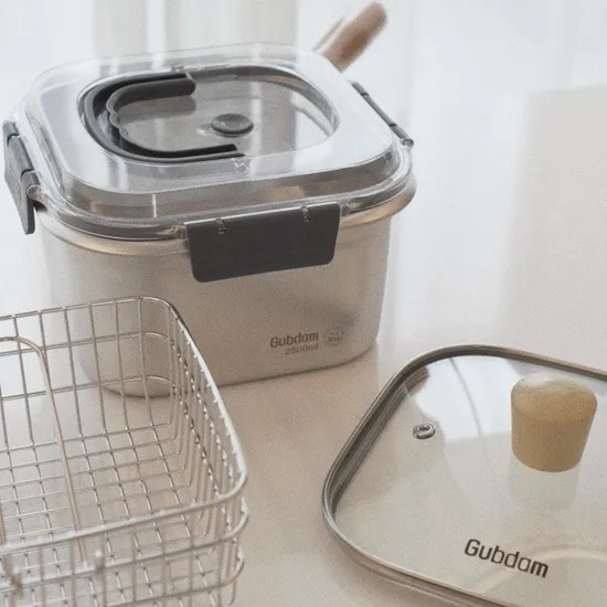 굽담 사각 스텐304 냄비 세트