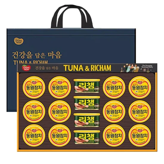 동원100호 선물세트 쇼핑백or부직포가방 증정