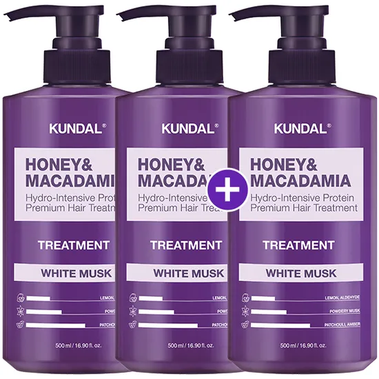 쿤달 허니 앤 마카다미아 트리트먼트 500ml 2개