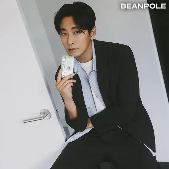 빈폴 멘 수피마코튼 라운드넥 티셔츠 베이지